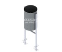 Basurero inox tradicional