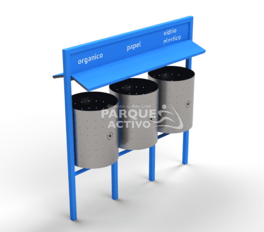 Basurero 3 estaciones