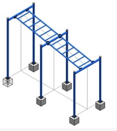 [257] Barra inclinada centrica