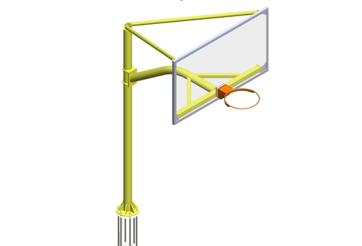 [7444] Poste basket jordan