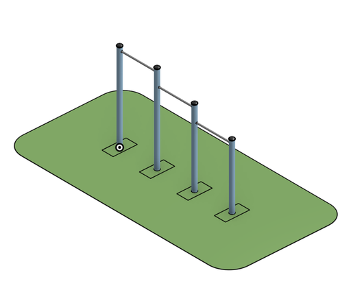 [7951] Barra dominada 3 plazas Marie ø76