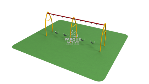 [8695] Columpio clasico 4 plazas